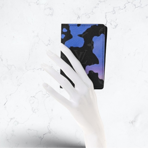 Sunrise Monogram Eclipse Room With A View Pocket Organizer Blue Purple - Picture 2 of 12